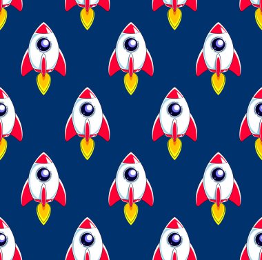 Roketleri başlattı sorunsuz arka plan, bilim ve uzay teması, b