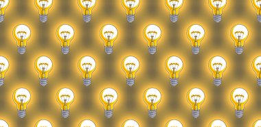 Ampulleri sorunsuz arka plan, yaratıcı fikirler web sitesi kavramı,