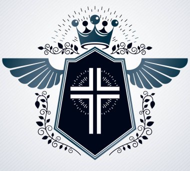 Hanedan arması armalı dekoratif amblem.