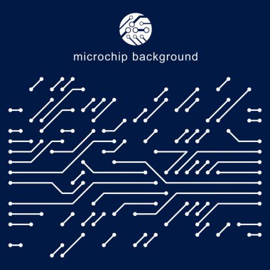 Vektör devre kartı, dijital teknolojilerin soyutlama. Bilgisayar