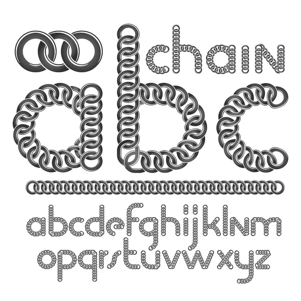 Ecriture vectorielle, alphabet moderne, abc. Crea minuscule — Image vectorielle