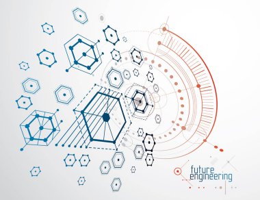 Teknik planı, soyut mühendislik taslak kullanılmak üzere grafik bir