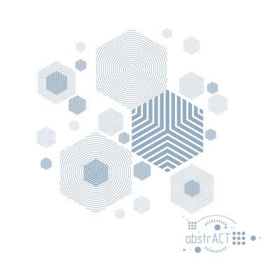 Mühendislik teknolojik vektör duvar kağıdı altıgenler, c ile yapılmış