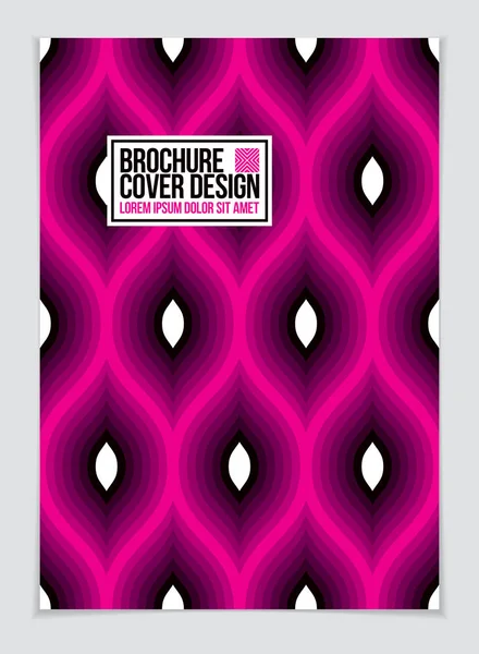 Modern minimal Template brochure, leaflet, poster. Vector geomet — Stock Vector