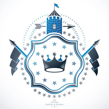 Klas amblem, vektör hanedan arması Arms.