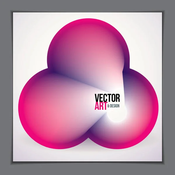Vector Forma Abstracta Moderna Gradiente Forma Flor Forma Flor Vector — Vector de stock