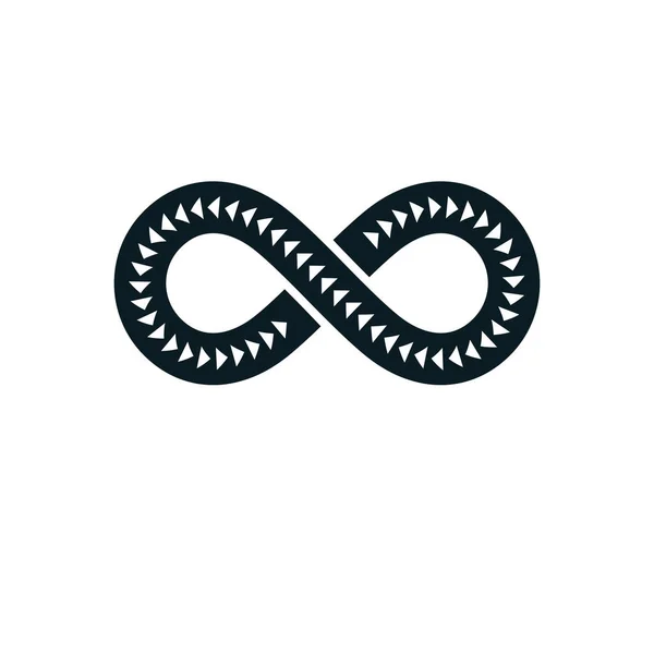 Endlosschleifen Vektor Symbol Konzeptionelles Logo Besonderes Design — Stockvektor