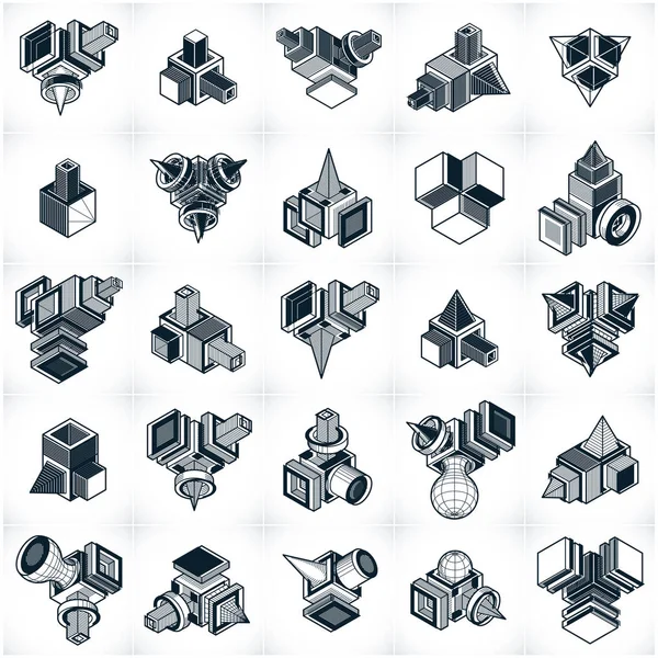 Modèles Ensemble Formes Vectorielles Abstraites — Image vectorielle