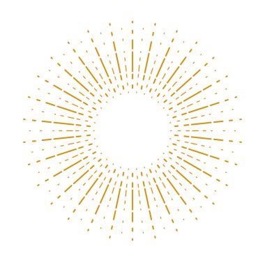 Logo veya simge için yıldız patlaması doğrusal vektör tasarım öğesi