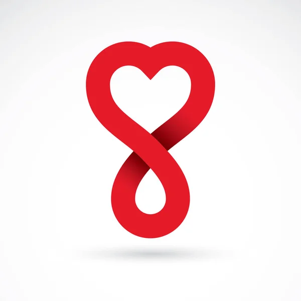 Vector Illustration Heart Shape Drops Blood Symbol Limitless Healthcare Medical — Stock Vector