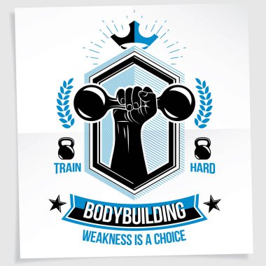 Ağır yük güç Şampiyonası vektör reklam afişi kaldırma 