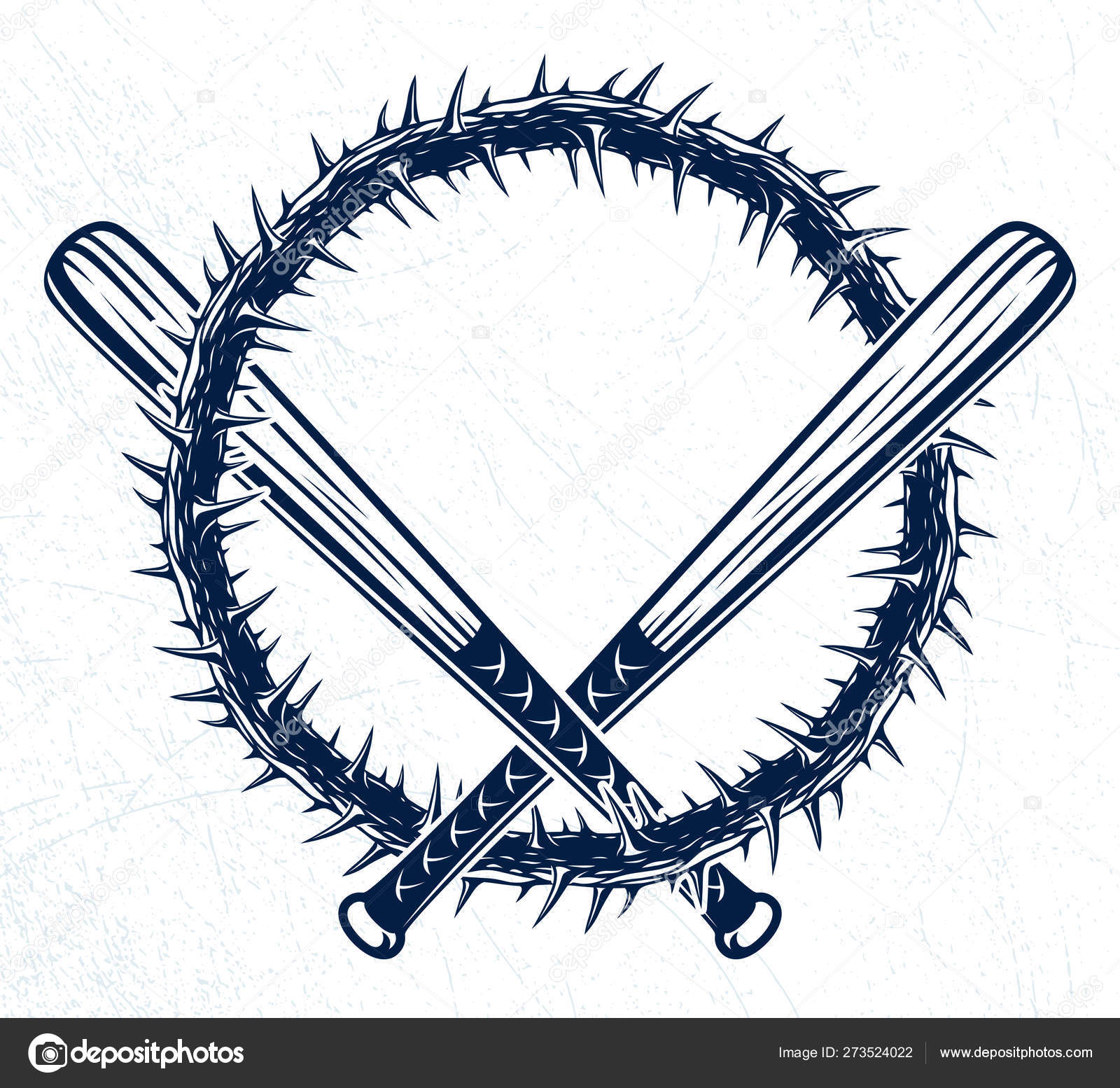 Baseballkøller krysset vektorens kriminelle gjenglogo eller skilt, gangster  stockvektor © Ostapius #273524022, image size:1600x1554