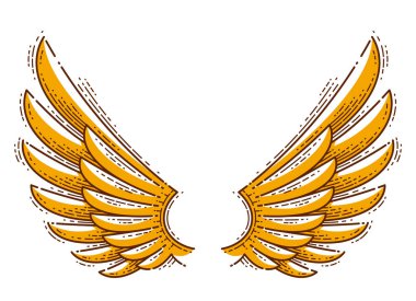 Wings vintage tasarım elementi kullanması kolay, melek. 