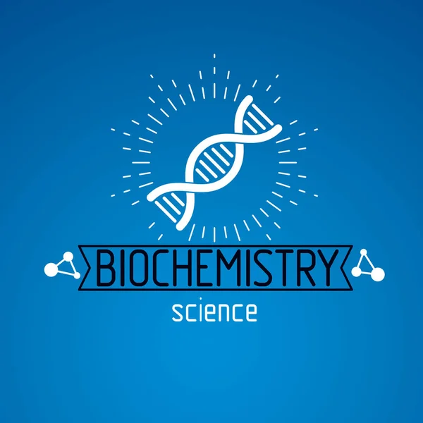 Vektormodell menschlicher Dna-Stränge. Forschungskonzept Biochemie — Stockvektor