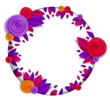 Sonbahar çiçekleri ve bla ile güzel arka plan veya çerçeve bırakır