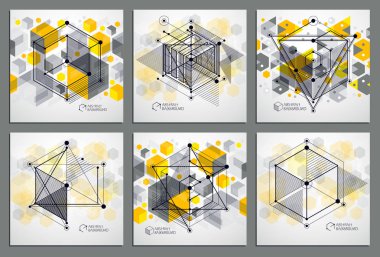 Geometrik elem çeşitli yaratıcı geometrik sanat