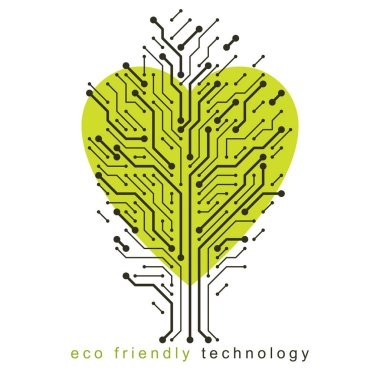 W ile oluşturulan kalp şeklinde ağacın vektör illüstrasyon