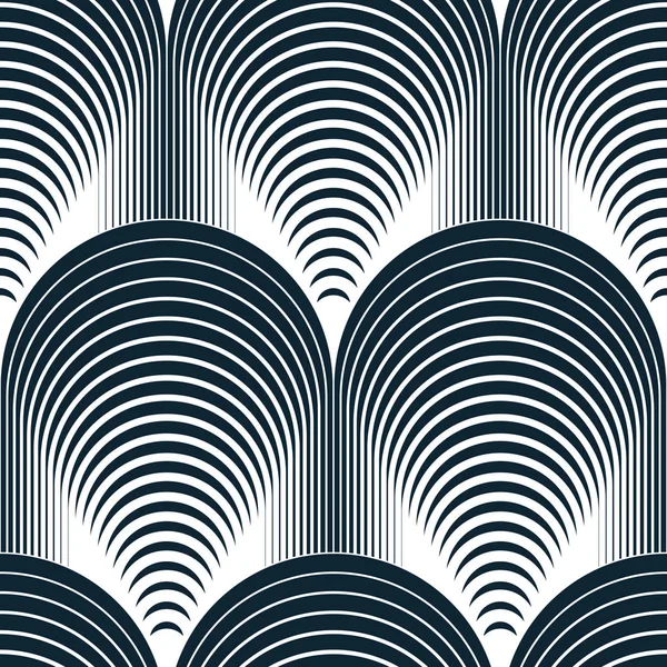 Lignes abstraites motif géométrique sans couture, répétition vectorielle sans fin — Image vectorielle