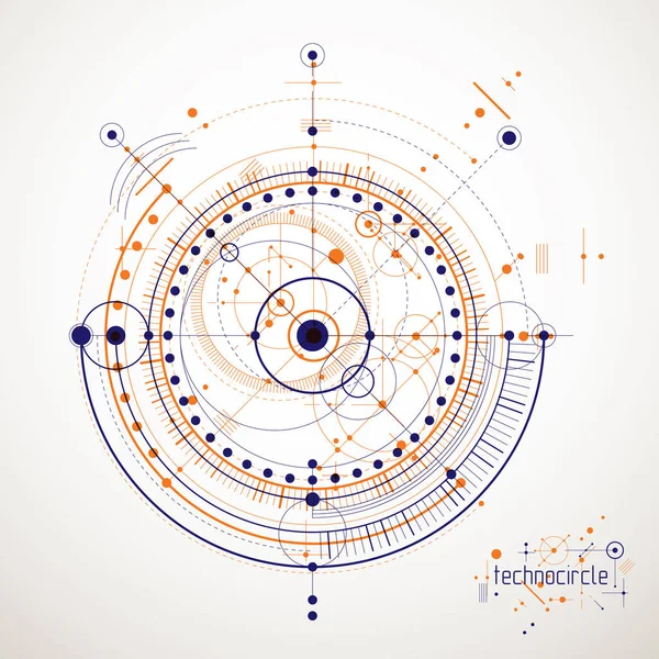 Ingeniería mecánica tecnología vector fondo abstracto, cy — Archivo Imágenes Vectoriales