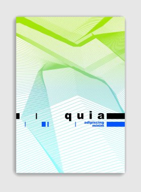 Soyut hat sanat vektör en az çağdaş broşür tasarımı, c