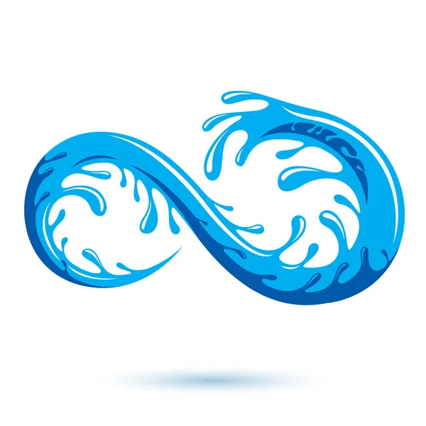 Górskie logo wektor wiosna wody do wykorzystania jako projekt marketingowy — Wektor stockowy