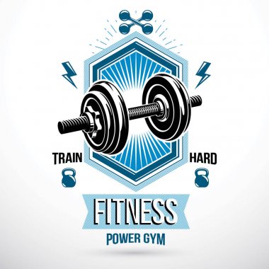 Vektör spor ekipmanları, disk ağırlığı ve su ısıtıcısı bel ile dumbbell