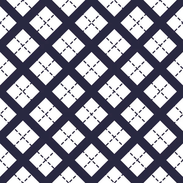 Modèle sans couture vectoriel géométrique avec lignes croisées, abstrait b — Image vectorielle