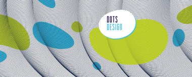 Dinamik parçacıklar hareket içinde akan noktalar dizisi, trendy modern