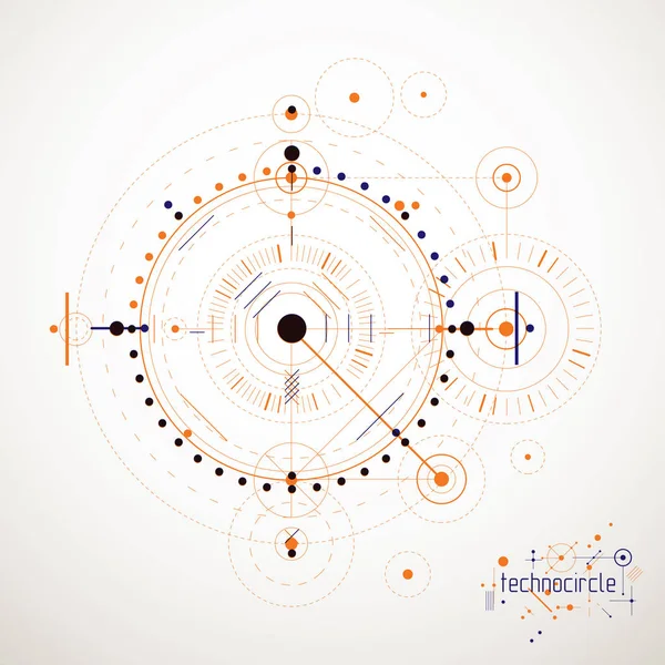 Vector industrial y de ingeniería, futuro técnico p — Archivo Imágenes Vectoriales