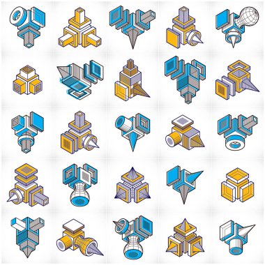 Vektör soyut şekiller collection.