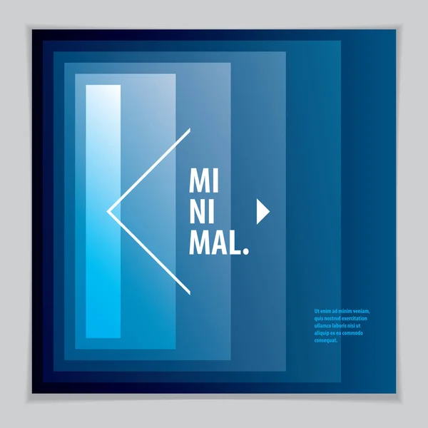 Minimalistische cover brochure ontwerp. Vector geometrische abstracte ba — Stockvector