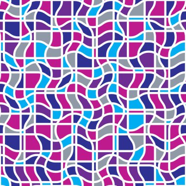 Renkli vektör dikişsiz desen, grafik geometrik sarma pap