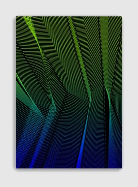 Sanat vektör minimalist modern broşür tasarımı satır, depo kapağı