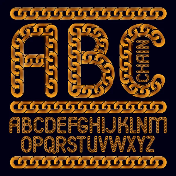 Vektor engelskt alfabet märker, ABC-samling. Capital dekoration — Stock vektor