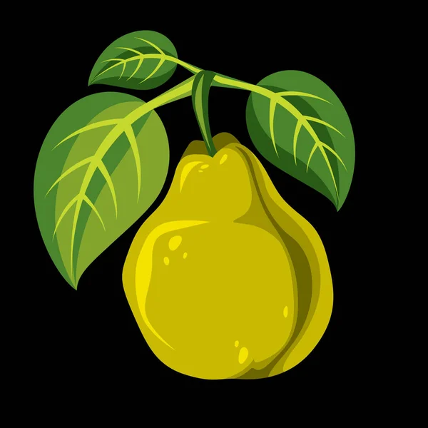 Símbolo de cosecha, fruta vectorial aislada. Dulce orgánico único p — Archivo Imágenes Vectoriales