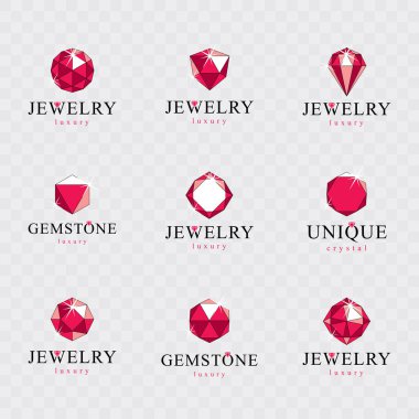 Vektör soyut geometrik şekiller lüks logo olarak kullanmak için en iyi. Co