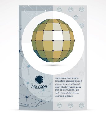 İletişim teknolojileri iş kurumsal flyer şablonu. 