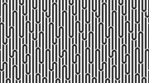 Patrón vectorial sin costura forrado con líneas retorcidas, abst geométrico — Archivo Imágenes Vectoriales
