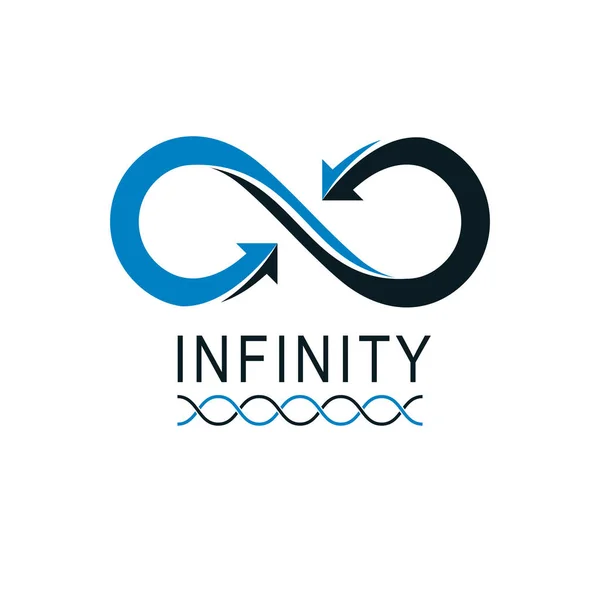 Infinity pętli pojęciowy logo, wektor znak specjalny. — Wektor stockowy