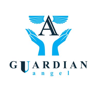 Archangel vektör kavramsal sembol kullanılmak üzere catechesis organiz