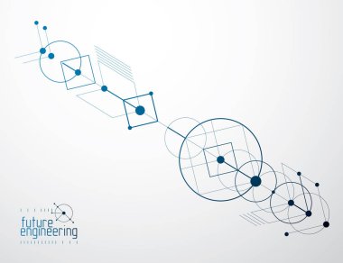 Teknik planı, soyut mühendislik taslak kullanılmak üzere grafik bir