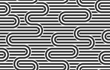 Dikişsiz doğrusal vektör geometrik minimalist desen, soyut 