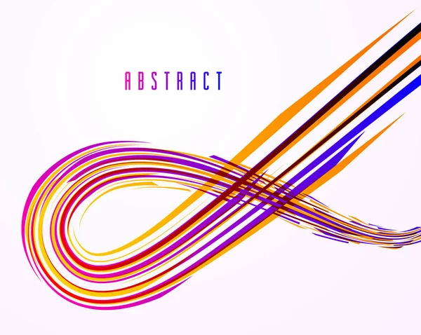 Vetenskap eller teknik vektor abstrakt bakgrund, 3D Dynamic lin — Stock vektor