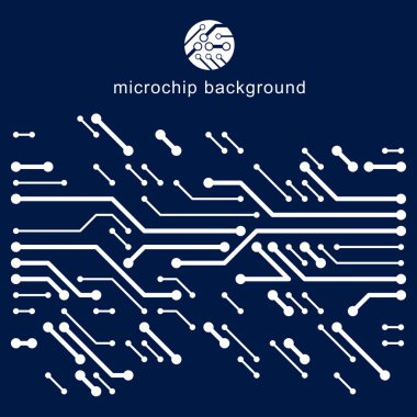 Vektör devre kartı, dijital teknolojilerin soyutlama. Bilgisayar