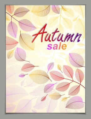 Sonbahar dikey arka plan bırakır, desi için doğa sonbahar şablonu