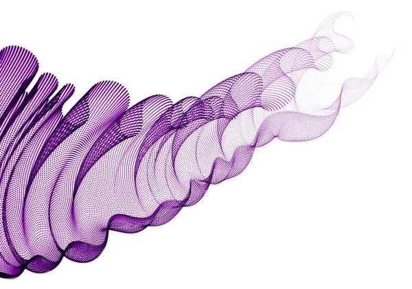 Vektor abstrakten Hintergrund mit Welle von fließenden Teilchen, smoot — Stockvektor