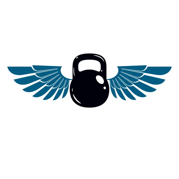 Bodybuilding weightlifting gym logotype sport template, retro st
