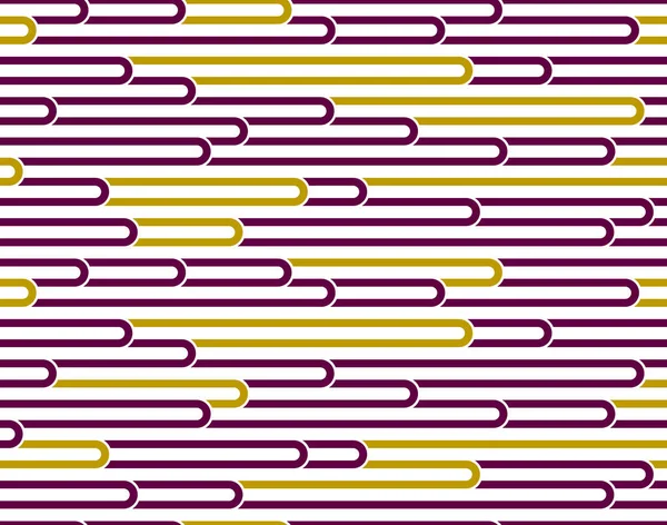 Stripy vector seamless pattern with woven lines, geometric abstr — Stock Vector