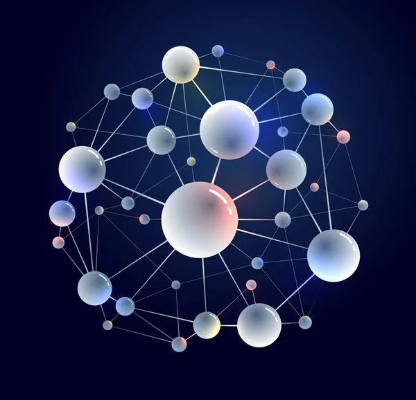 Moléculas vectoriales química científica y física tema vector a — Vector de stock