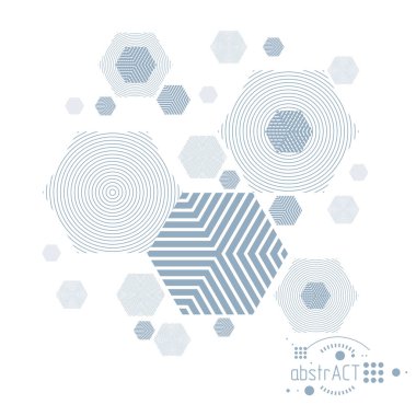 Mühendislik teknoloji vektör duvar kağıdı circ altıgenler ile yapılmış